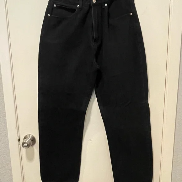 Princess Polly Black Denim Jeans - Picture 3 of 6